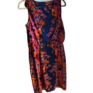 Evan Picone Women's Floral Shift Dress Size 12 Knee Length Multicolor‎